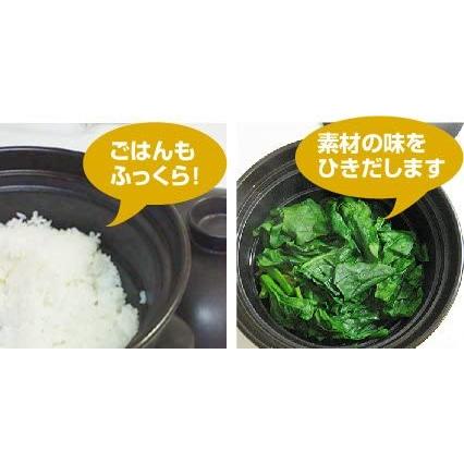 磁性鍋 電子レンジ専用 調理鍋 磁性鍋 Ｌサイズ 【４点セット（深鍋、浅鍋、中ぶた、スノコ）】 3〜4人用　電子レンジ 両手鍋 メタボレス 遠赤外線料理 電磁波｜treeoflife8888888｜06