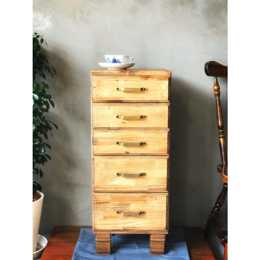 本店は Treessオリジナル桐チェスト５段 木製 桐 天然木 スリム収納 デスク横収納 オシャレ ハンドメイド サイドテーブル 全日本送料無料 Blog Lonolife Com