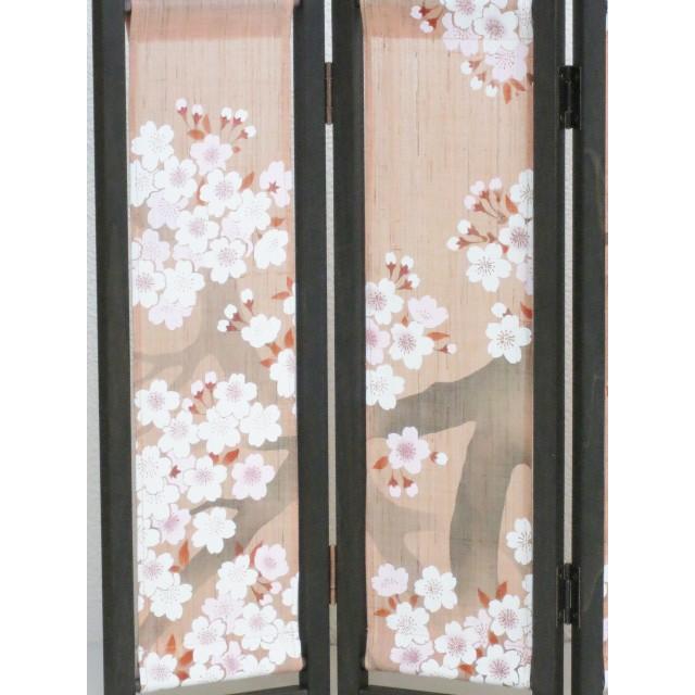 ミニ屏風 四連 『 さくら 』 桜 サクラ SAKURA 春 四季 インテリア