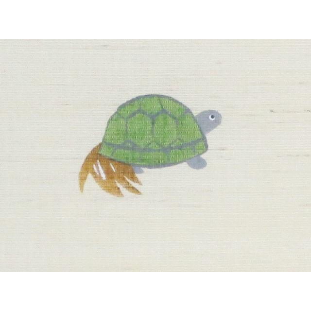 タペストリー 手描き 『 鯉乗り三太郎 』 京都 洛柿庵 麻 30×100cm