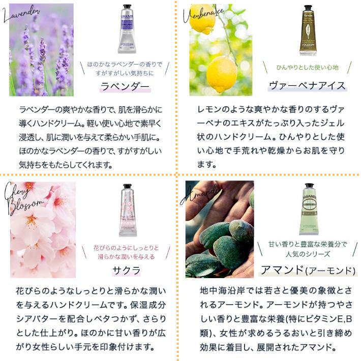 プレゼント 女性 彼女 ロクシタン ギフト ハンドクリーム 30ml 2本  コットンエコバッグ セット ルームフレグランス L'OCCITANE 匂い 香り | L'OCCITANE | 10