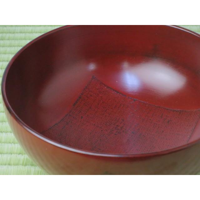 木製 布張り ラーメン鉢 根来 ( 赤 ) or 曙 黒 丼 どんぶり お椀 大鉢