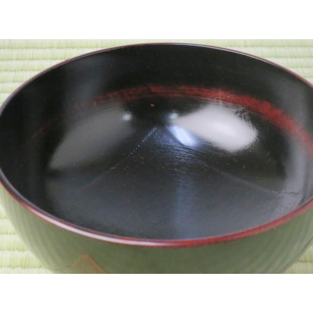 木製 布張り ラーメン鉢 根来 ( 赤 ) or 曙 黒 丼 どんぶり お椀 大鉢
