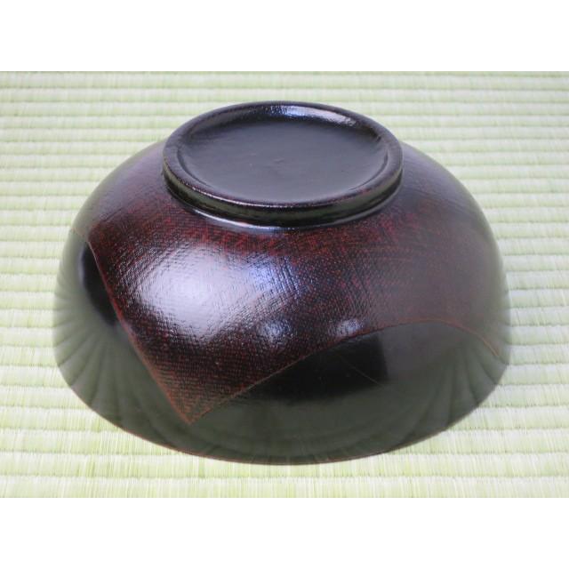 木製 布張り ラーメン鉢 根来 ( 赤 ) or 曙 黒 丼 どんぶり お椀 大鉢