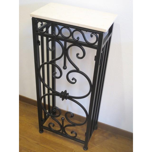 コンソールテーブル アイアンフレーム ミニサイズ 大理石 玄関 インテリア 送料無料(沖縄除外) | 