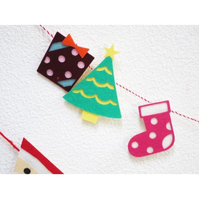 処分特価! クリスマス ガーランド 2P セット サンタ スノーマン