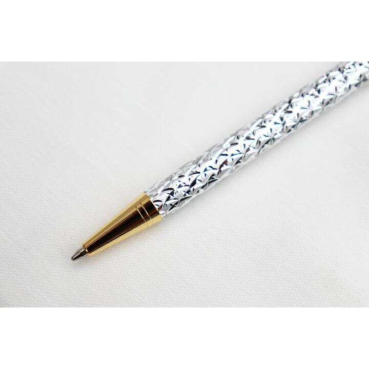 カエル ボールペン シルバー スワロフスキー製 クリスタルガラス