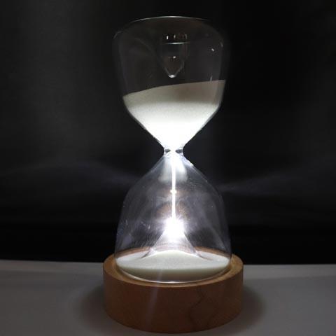 砂時計風オブジェ LUMO LED サンドタイマー ( オブジェ 10分 砂時計