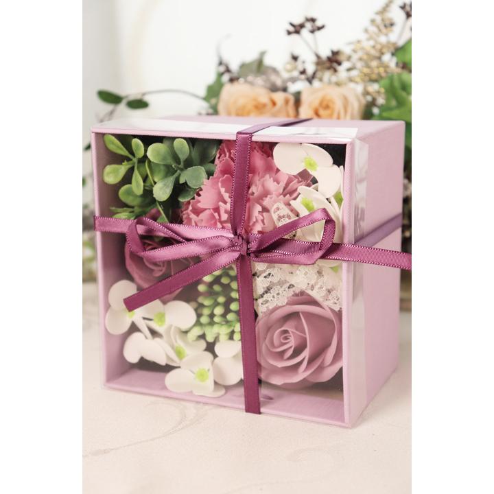 ギフト プレゼント 女性 メモリアル セット ソープフラワー ボックス & フォトフレーム お供 写真立て メモリアルギフト 思い出 |  | 05