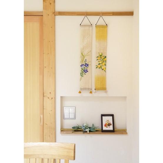 キングカズ　タペストリー 豆タペストリー 『 金木犀 ( キンモクセイ ) 』 京都 洛柿庵 麻 10