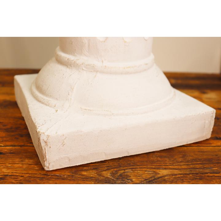 コラム ロココ調 S 小 ホワイト ( 花台 樹脂製 置物 台座 アンティーク