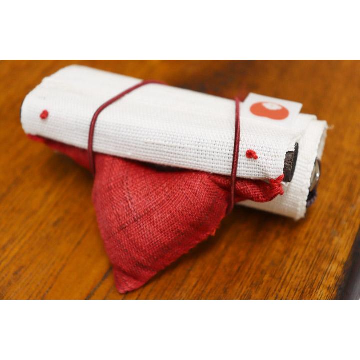 細タペストリー 『 門松 』 京都 洛柿庵 麻 10×170cm 冬 迎春 お正月