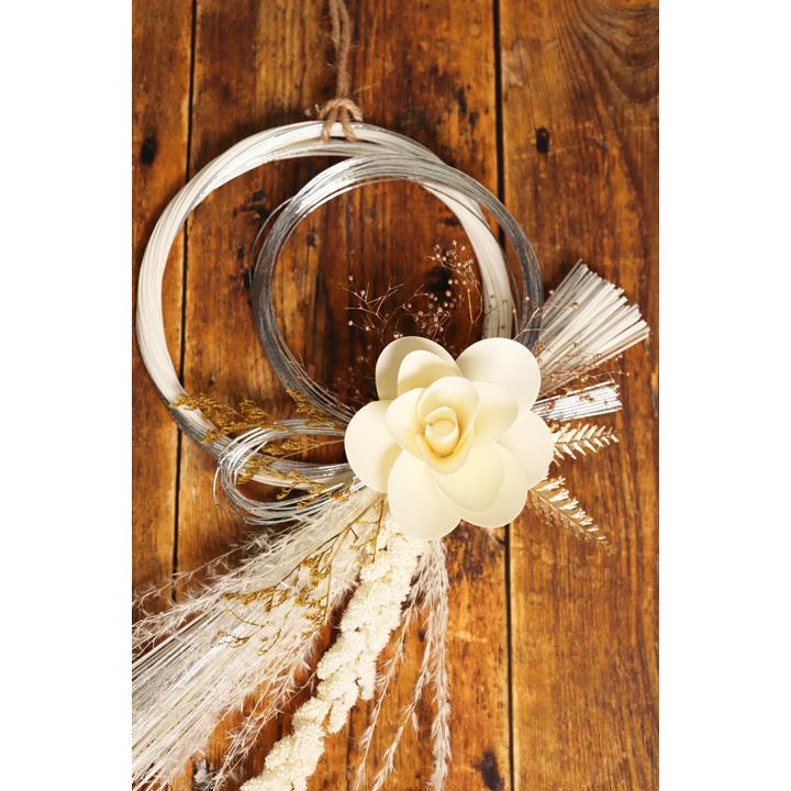 ドライフラワー 結び お正月飾り ( 和洋 水引 正月 ドア飾り おしゃれ