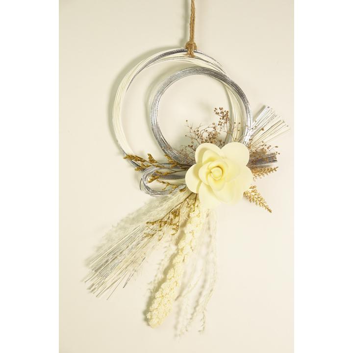 ドライフラワー 結び お正月飾り ( 和洋 水引 正月 ドア飾り おしゃれ