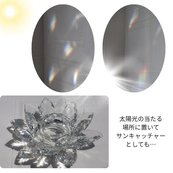 【極レア】キャンドル クリスタルガラス キャンドルホルダー クリスタル（キラキラ）ウォールナット × ガラス