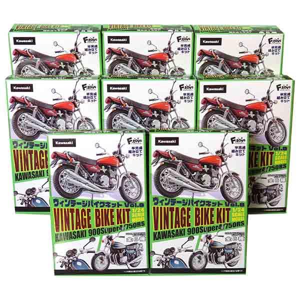 8SET】 エフトイズ 1/24 ヴィンテージバイクキット Vol.8 カワサキ