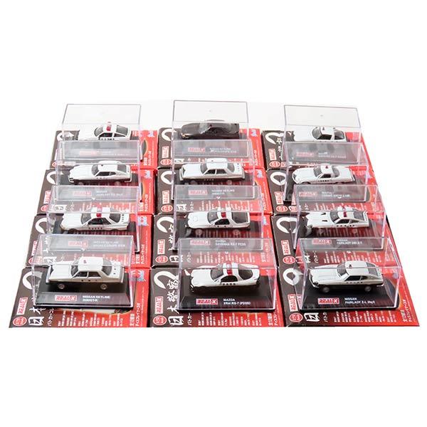 12SET】 ヨーデル 1/72 REAL-X 日本警察パトカーコレクション 2nd 全12