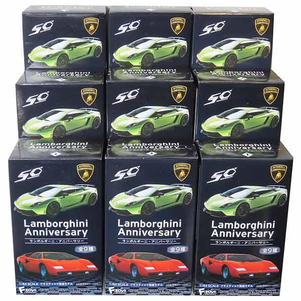 カルワザオンライン（2000セット限定販売）1/64 LAMBORGHINI 9SET】 エフトイズ 1/64 ランボルギーニ・アニバーサリー 全9種セット