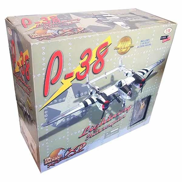 1286】 21st Century Toys 1/18 アメリカ陸軍 P-38J ライトニング 単品