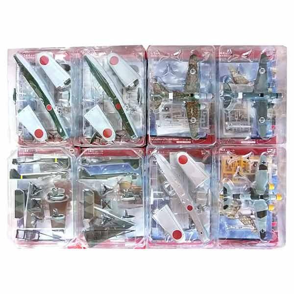 【8SET】 アルジャーノンプロダクト 1/144 ミリタリーエアクラフト ビッグバード Vol.5 上巻・枢軸国の野望 シークレット含む全8種セット | 海洋堂 | 01