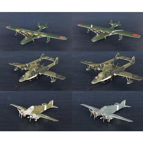 【8SET】 アルジャーノンプロダクト 1/144 ミリタリーエアクラフト ビッグバード Vol.5 上巻・枢軸国の野望 シークレット含む全8種セット | 海洋堂 | 02