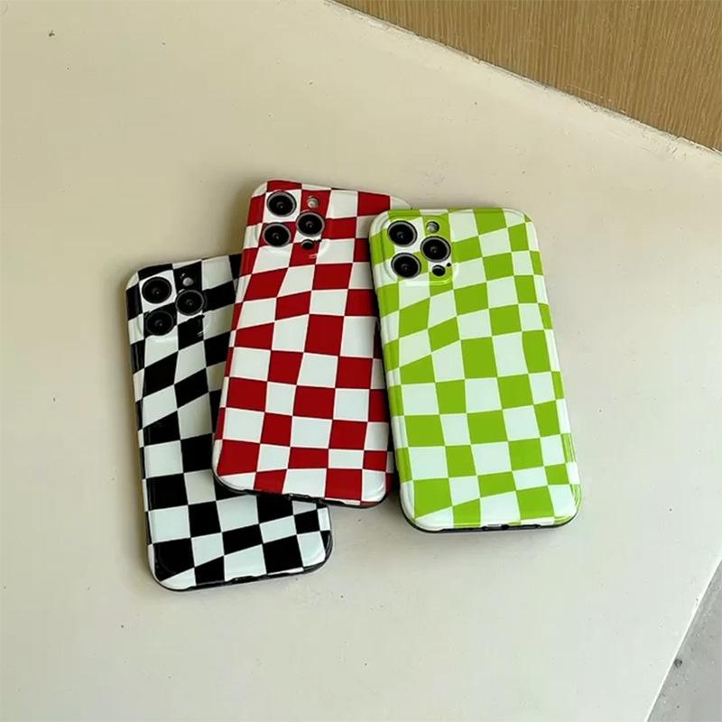 iPhoneケース アイフォンケース iPhone12 iPhone13 pro promax 7 8 チェッカー柄  韓国 個性的 おしゃれ 白 黒  スマホケース オススメ メンズ レディース |  | 04