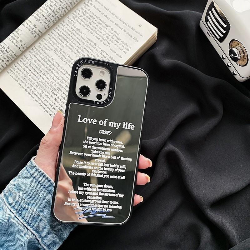 iPhoneケース アイフォンケース iPhone12 iPhone13 pro promax  7.8 se2  鏡面 個性的 ミラー 英字 韓国 おしゃれ シンプル スマホケース オススメ |  | 01