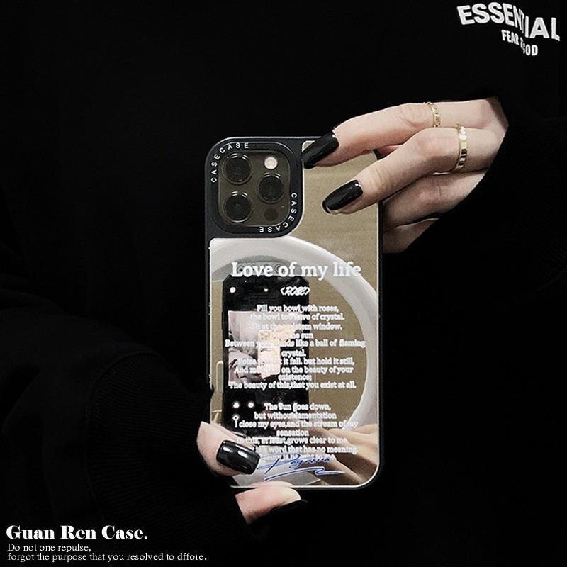 iPhoneケース アイフォンケース iPhone12 iPhone13 pro promax  7.8 se2  鏡面 個性的 ミラー 英字 韓国 おしゃれ シンプル スマホケース オススメ |  | 06