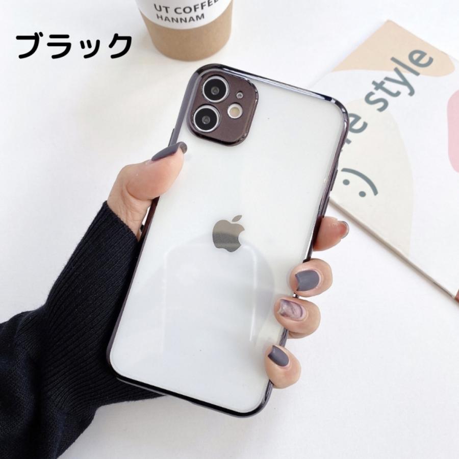 iPhoneケース 透明 アイフォンケース iPhone12 iPhone13 pro promax 7.8.se サイドカラー 背面クリア 韓国 おしゃれ クリア スマホケース メンズ レディース |  | 04