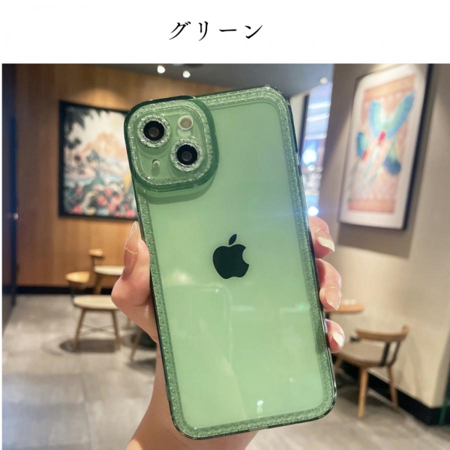 iPhone13 ケース 韓国 くも グリーン iPhoneケース 透明 アイフォンケース iPhone14 13 pro promax