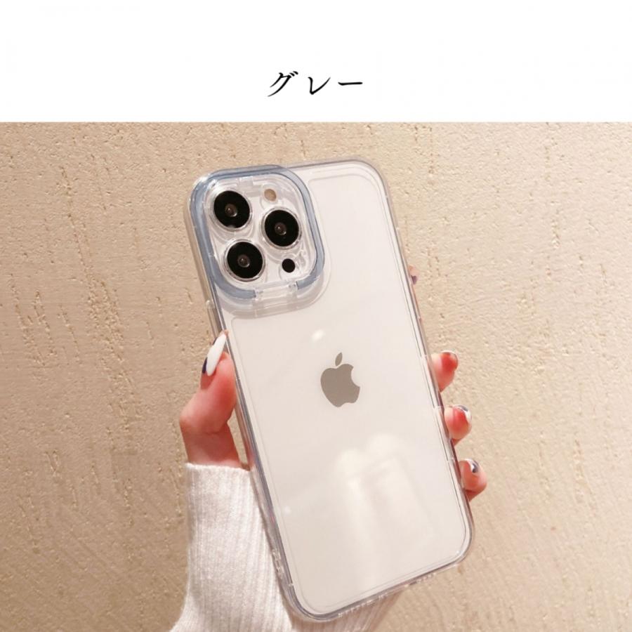 iPhoneケース アイフォンケース iPhone12 iPhone13 pro promax 透明 韓国 おしゃれ シンプル クリア スマホケース スマホスタンド |  | 03