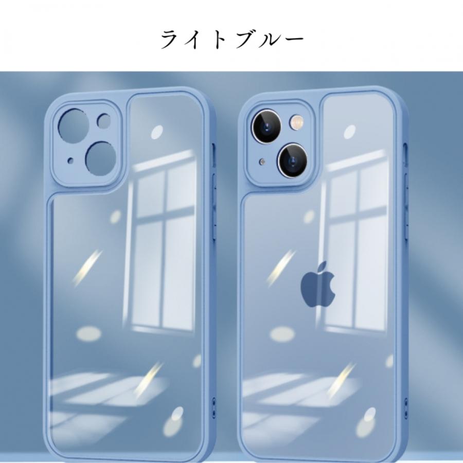 iPhoneケース 透明 アイフォンケース iPhone12 iPhone13 pro promax サイドカラークリアケース 韓国 おしゃれ クリア オススメ メンズ レディース |  | 04