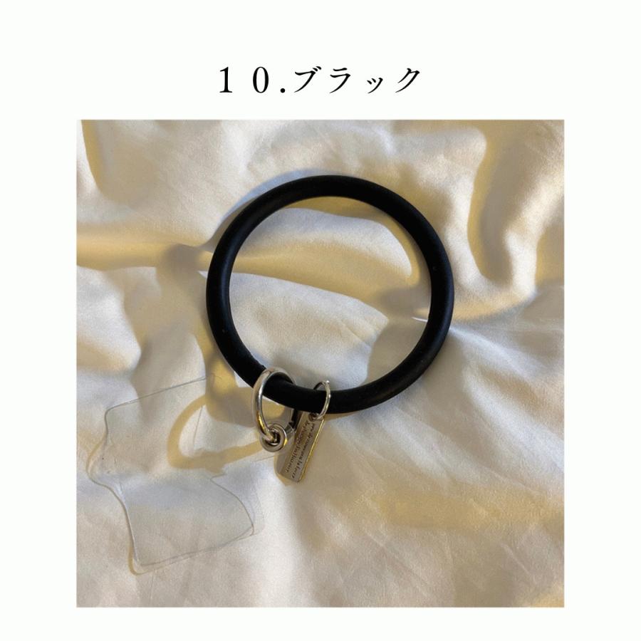 リングストラップ ストラップ スマホストラップ 無地 シリコンリング
