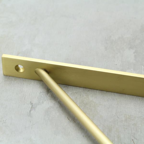 新 棚受け 金具 たなうけ 真鍮 l字型 ブラス シェルフ ブラケット