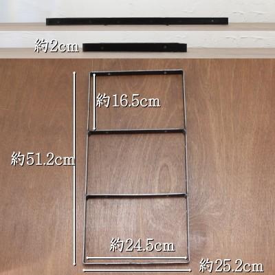 棚受け金具 アイアン シェルフ ブラケット おしゃれ 四角 L 単品 最大4段｜tremolo｜03