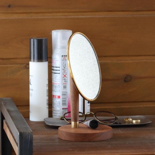 スタンドミラー、オーバル型、木製、アンティーク調、姿見、 スタンドミラー オーバル型 レトロ ヴィンテージ 全身鏡 木製 姿見