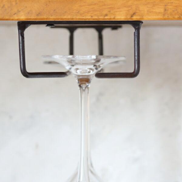 ワイングラスホルダー 吊下げ 壁 アイアン おしゃれ グラスラック