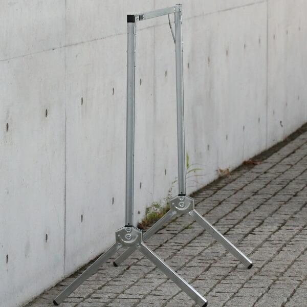 値下げ★ハンガーラック スリム 鉄製　おしゃれ　 完成品　高さ150cm 無垢 アイアン スチール ハンガーラック Z type (完成品