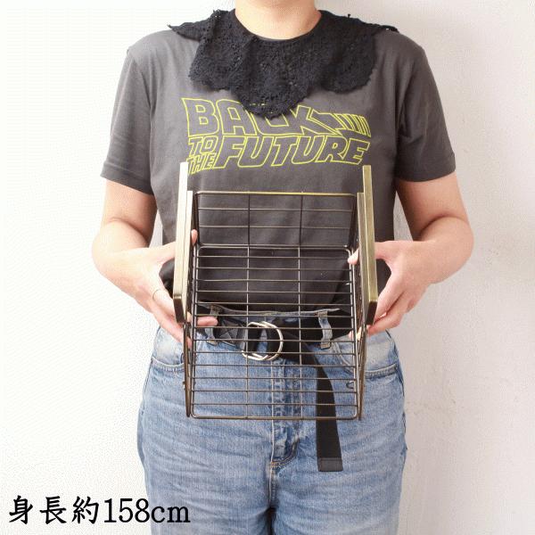 吊下げ ワイヤーバスケット かご アイアン おしゃれ キッチン 収納 棚
