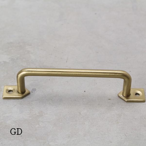 取っ手 ハンドル つまみ 金具 アイアン アンティーク L 黒 金 DIY