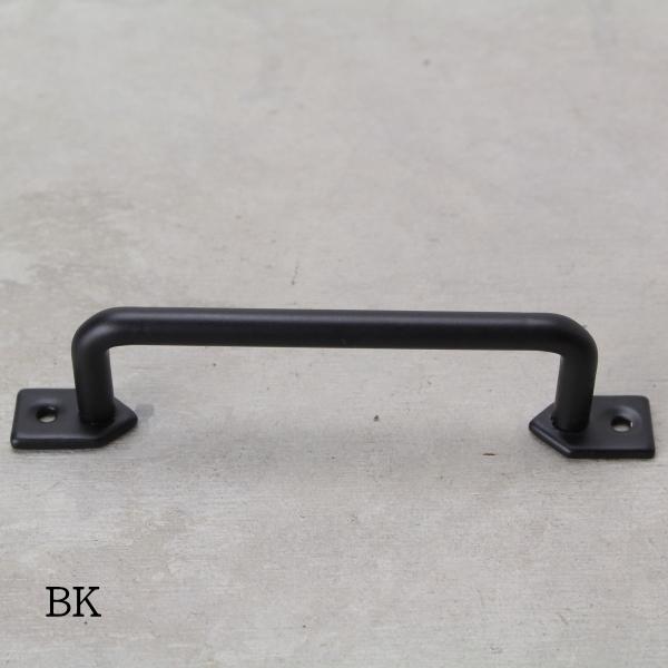 取っ手 ハンドル つまみ 金具 アイアン アンティーク L 黒 金 DIY
