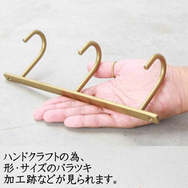 フック ウォールフック アイアン 天付け Jフック 3連 金具 壁