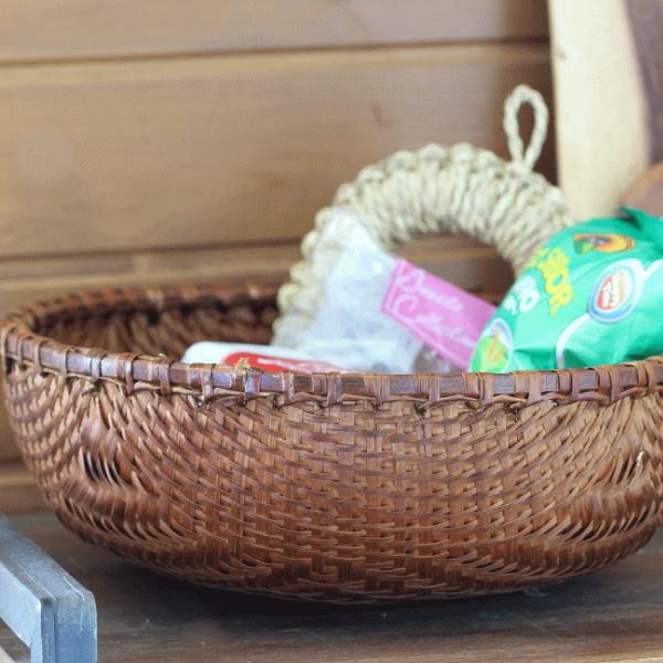 竹ざる バスケット 収納 小物入れ 荷物入れ おしゃれ 卓上 ベトナム