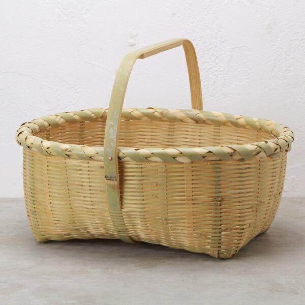 竹製持ち手付きバスケット 竹製持ち手付きバスケット 楽天市場