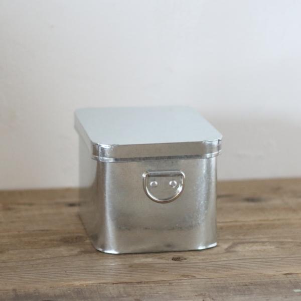 米びつ トタン 小物入れ 収納 ボックス おしゃれ フタ付き レトロ 2
