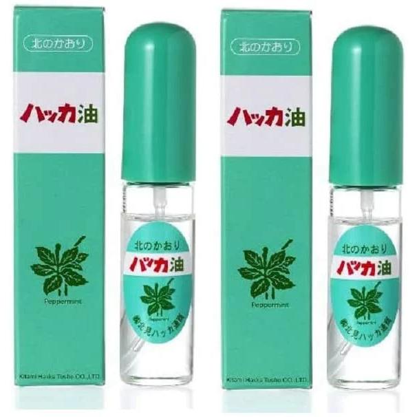 （あすつく）北見ハッカ通商 ハッカ１0ml　2本セット　スプレータイプ　食品添加物 自然食品 健康食品 殺菌消毒  マスク・お風呂・ハッカ/虫除け・お掃除｜trenchyoshida