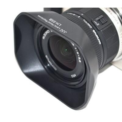 JJC製 オリンパス OLYMPUS レンズフード LH-55B 互換品 LH-J55B