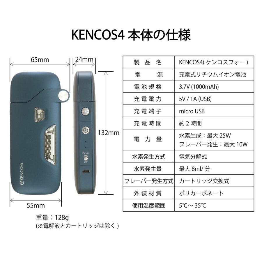 【デラックス】ポータブル水素ガス吸引具ケンコス4 【KENCOS4】 Amazon.co.jp: [ポータブル水素ガス吸引具 スターター3点セット