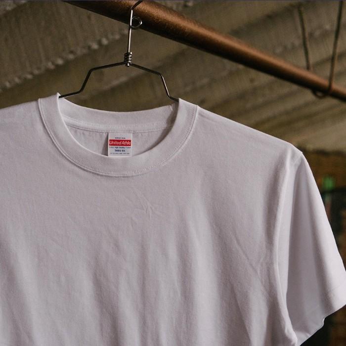 Ｔシャツ 半袖 メンズ ハイクオリティー 5.6oz S サイズ サックス 無地 ユナイテッドアスレ CAB｜trend-i｜06