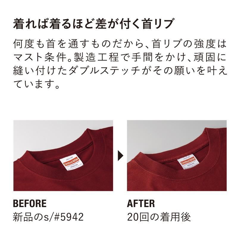 Ｔシャツ 半袖 メンズ プレミアム 6.2oz XXXL サイズ ブラック ビック 大きいサイズ 無地 ユナイテッドアスレ CAB｜trend-i｜04